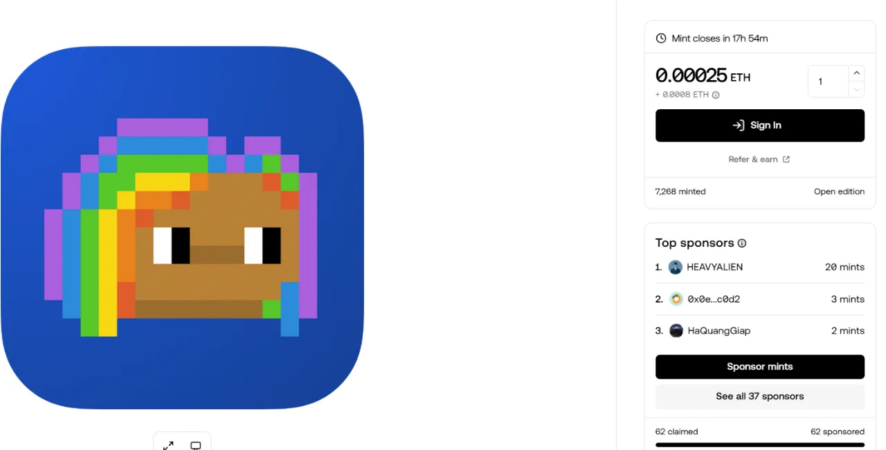 레인보우(Rainbow) | NFT 민팅하기 - 코인니스