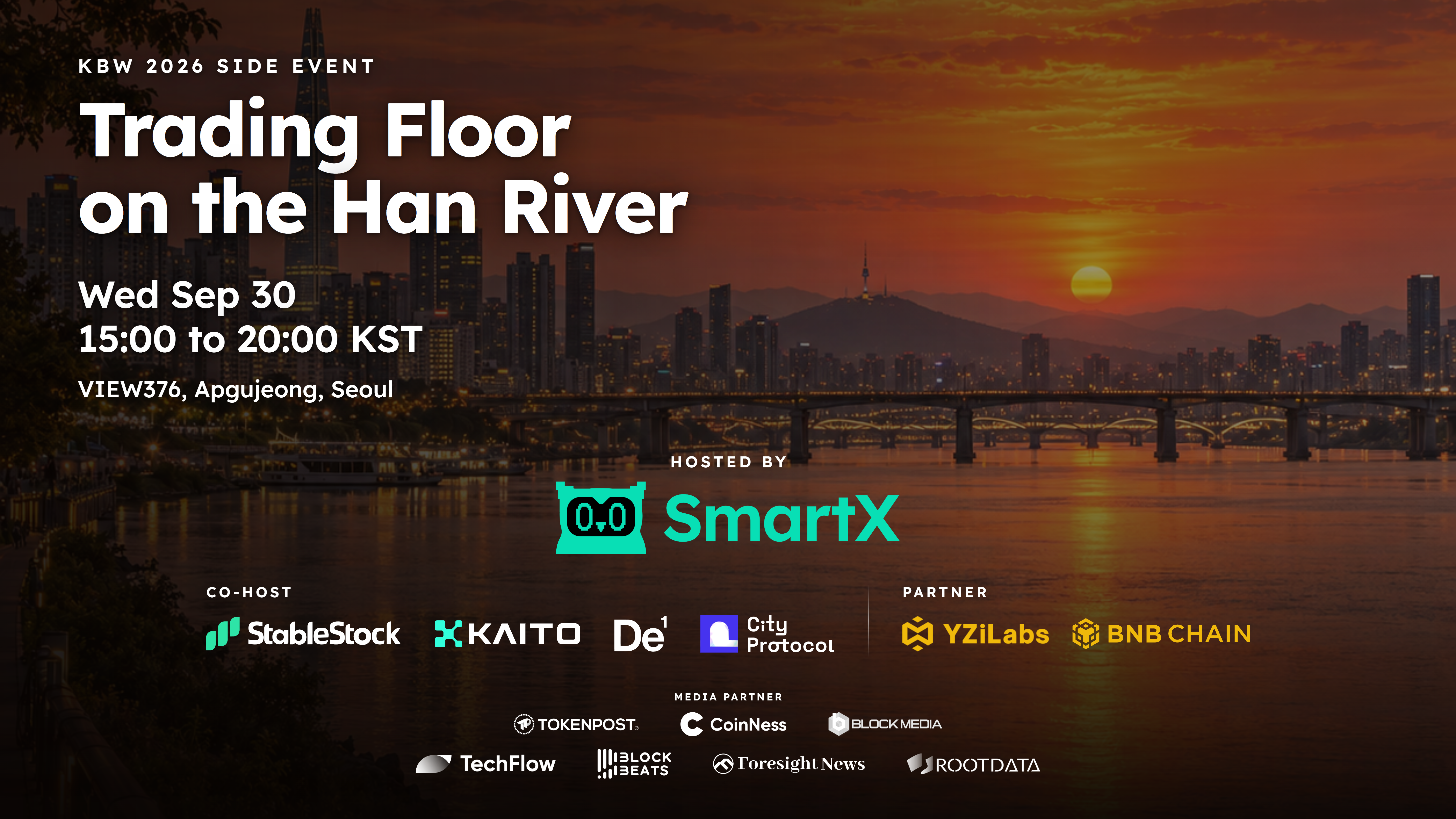 스마트X, KBW 2026 사이드 이벤트 'Trading Floor on the Han River' 개최