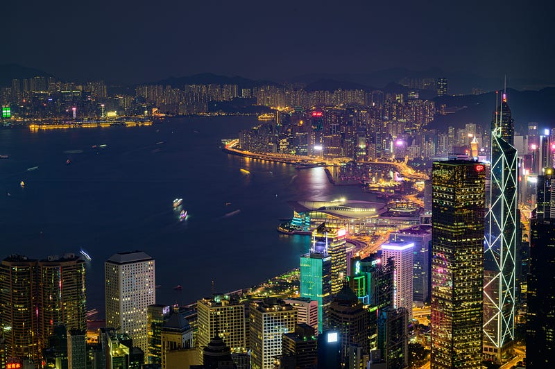 Hong Kong night view