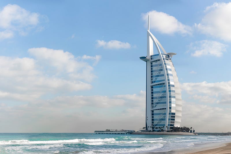 a view on Burj Al Arab