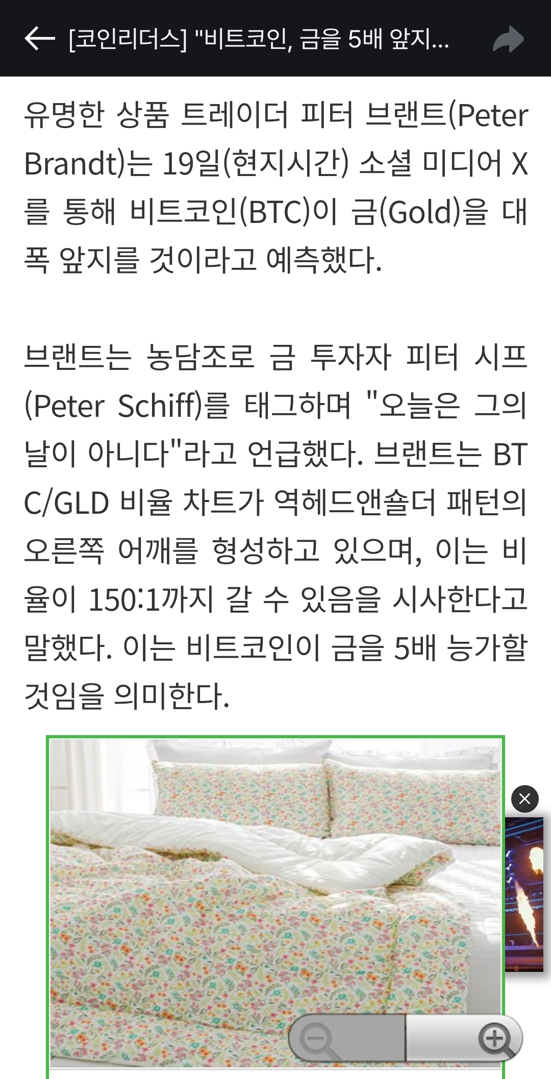 비트코인, 금을 5배 앞지를 것…피터 브랜트의 대담한 예측 - 코인니스