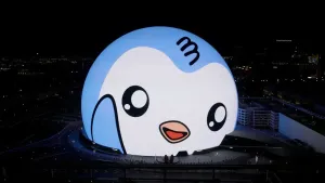 펏지펭귄, 美 라스베이거스 스피어에 등장