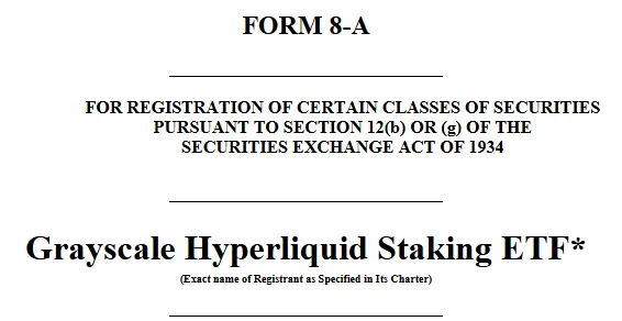 Grayscale adds staking to its Hyperliquid ETF