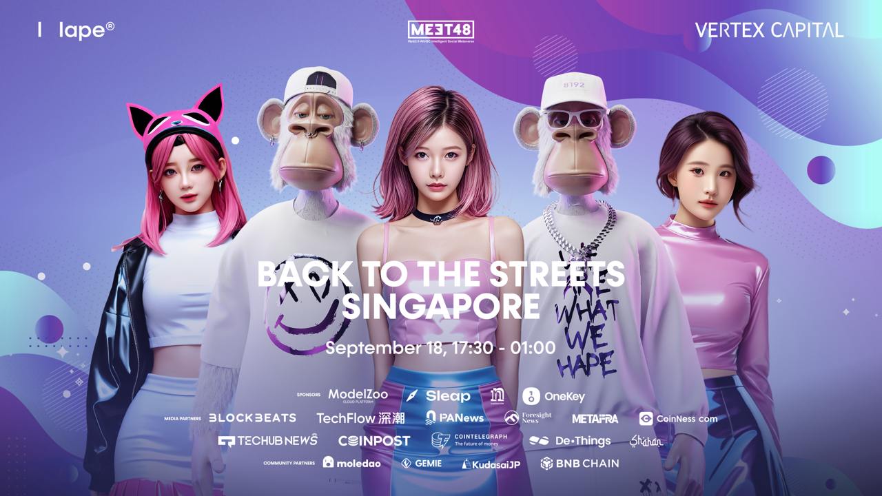 MEET48, 토큰2049 플래티넘 스폰서 참여...9/18 웹3+AI 사이드 파티 개최 - 코인니스