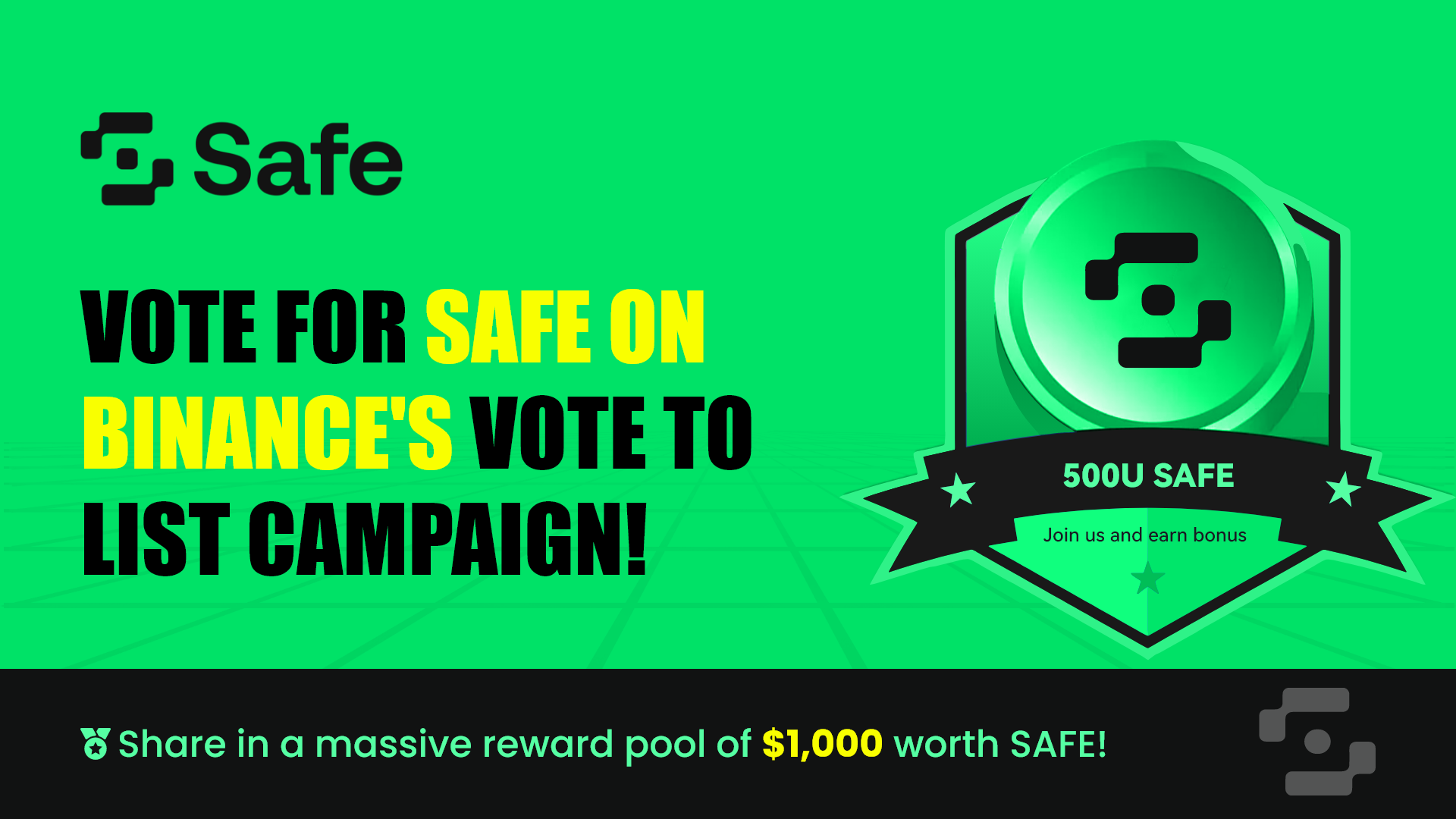 세이프, 바이낸스 상장 투표 참여자 대상 에어드롭 진행 - 코인니스