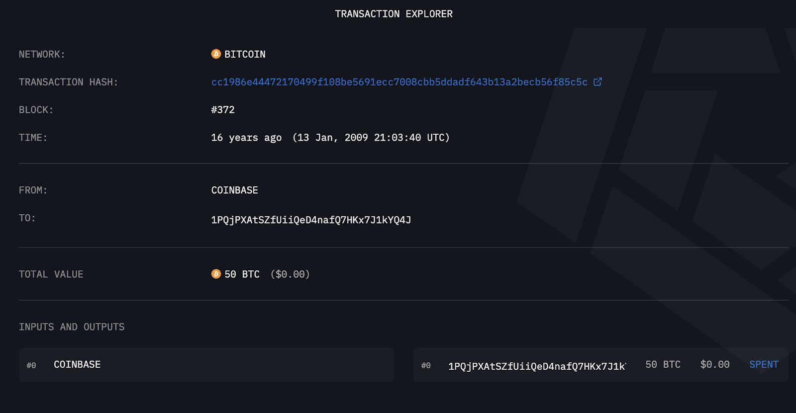 16년 전 BTC 채굴 주소, 크라켄에 $63.4만 BTC 입금 - 코인니스