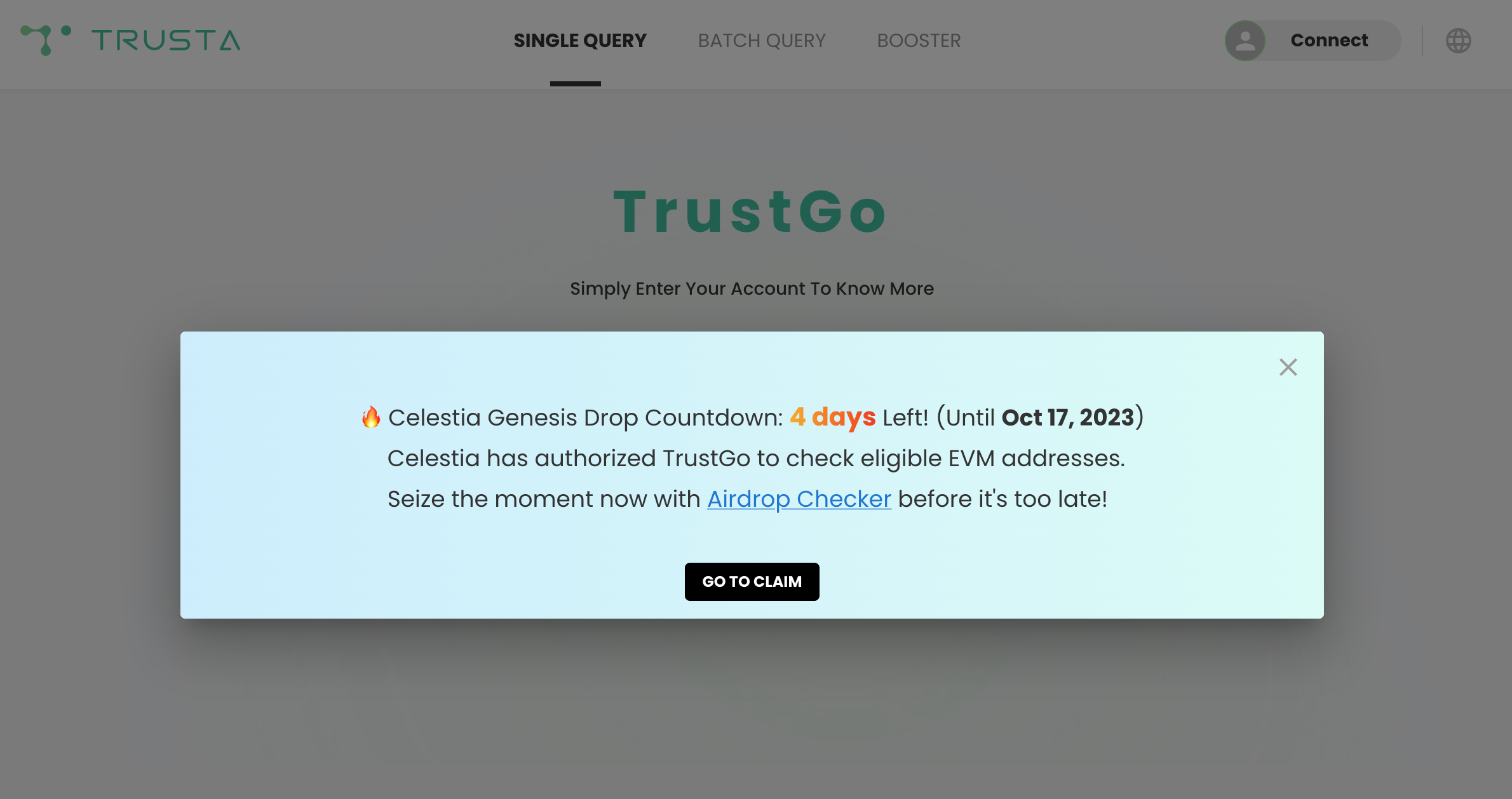 트러스트고 “셀레스티아 에어드랍 신청 마감일 10/17” - 코인니스