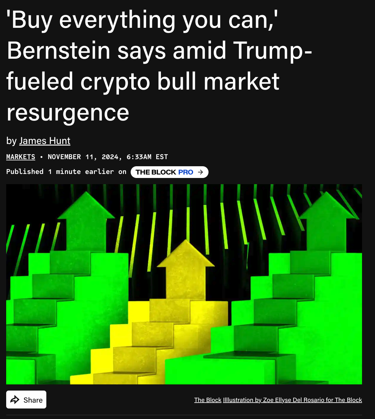 번스타인 “지금은 주머니 탈탈 털어 코인 사야할 때” - 코인니스