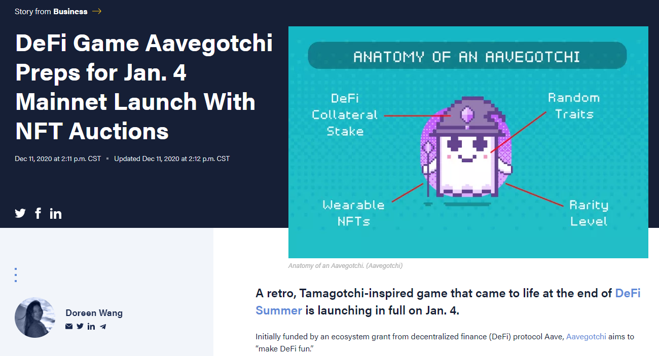 디파이 아바타 게임 아베고치, 내년 1월 메인넷 출시 계획 - 코인니스