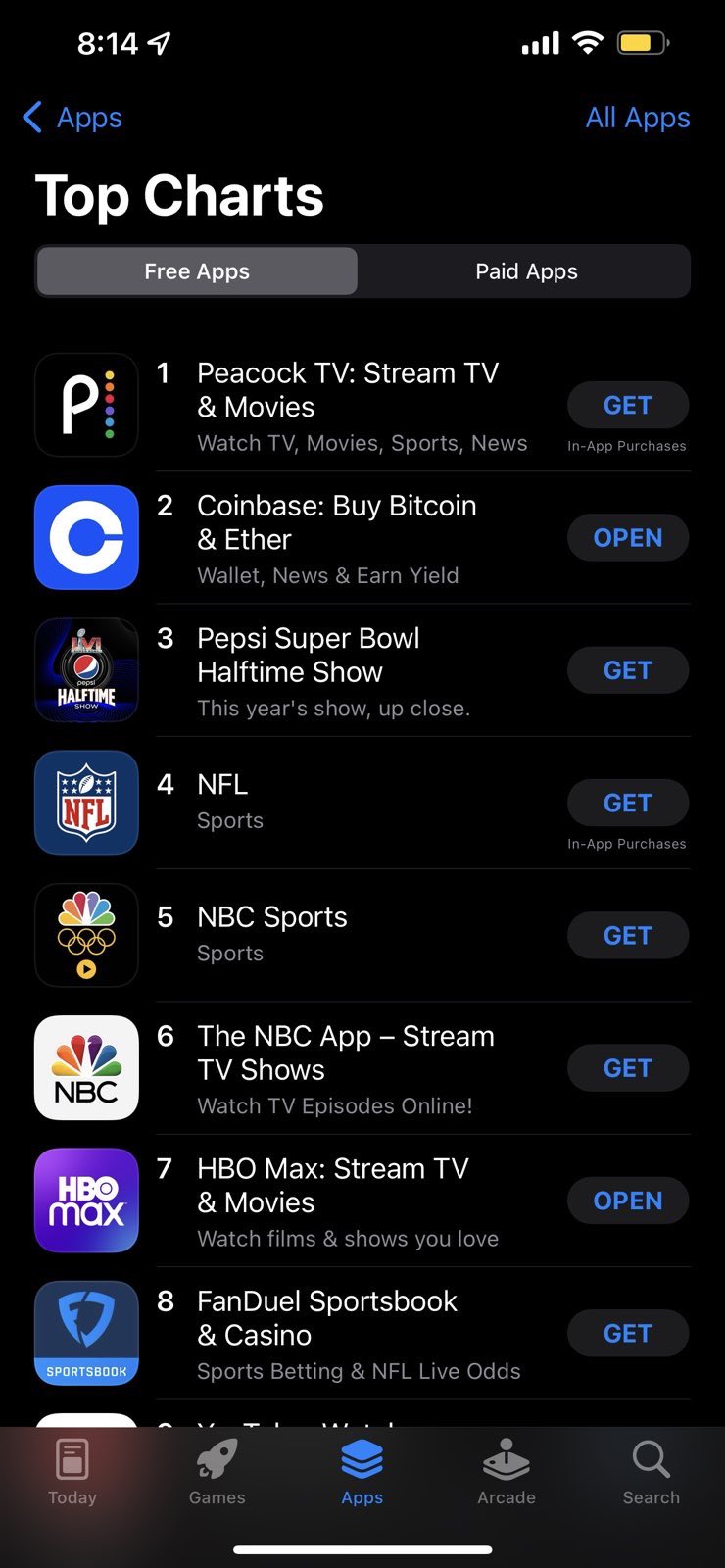 코인베이스 앱, 미국 앱스토어 인기 차트 2위 - 코인니스