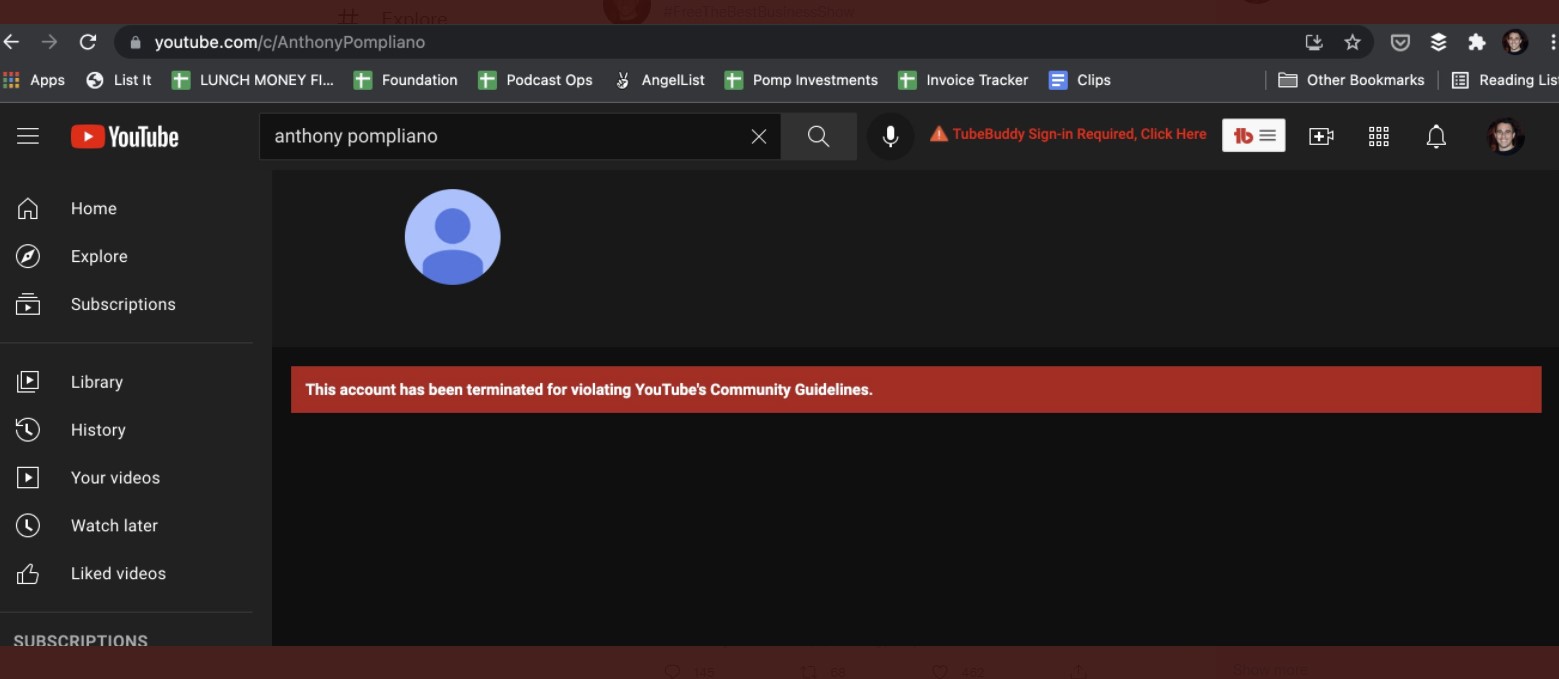 유튜브, 암호화폐 인플루언서 채널 삭제..커뮤니티 규정 위반 - 코인니스
