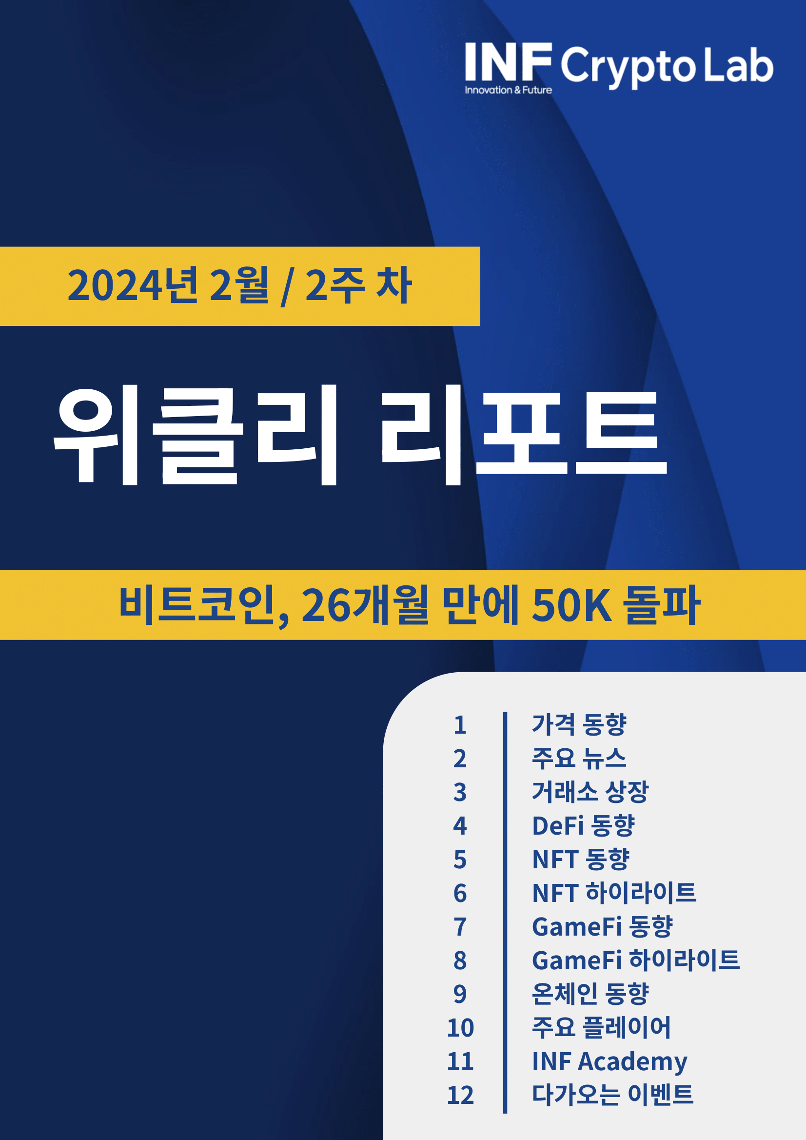 2024년 2월 2주차 위클리 리포트 [