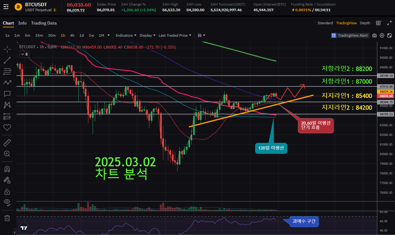 📌2025.03.02 [11:47] 비트코인 현 상황 브리핑 - 코인니스
